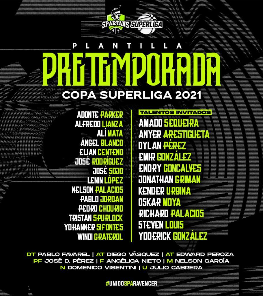 Spartans Distrito Capital - Roster Pretemporada 2021