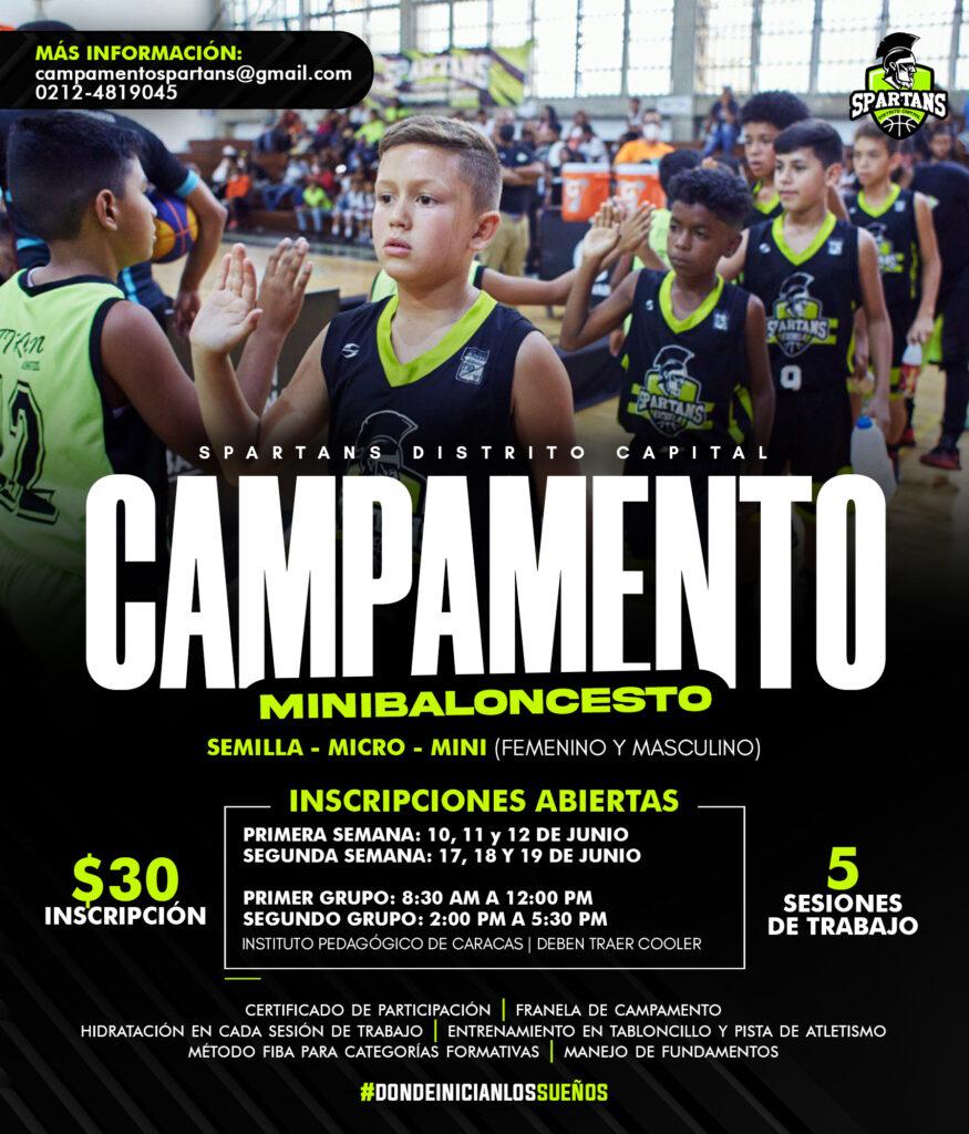 1° Campamento Spartans de Minibaloncesto